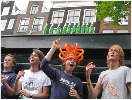 vrolijke jongens
